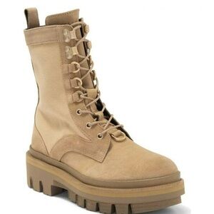 All Saints canvas combat boot